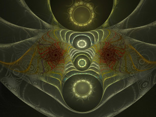 Картинка 3д графика fractal фракталы фон цвета изгиб узор