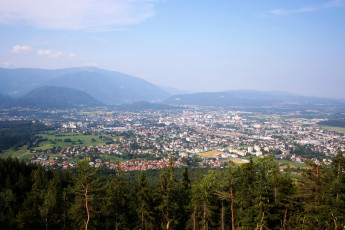 Картинка города панорамы villach австрия