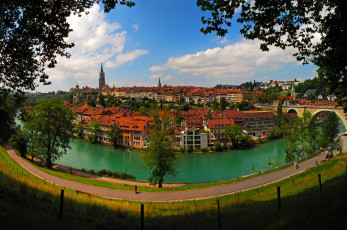 Картинка берн города швейцария панорама