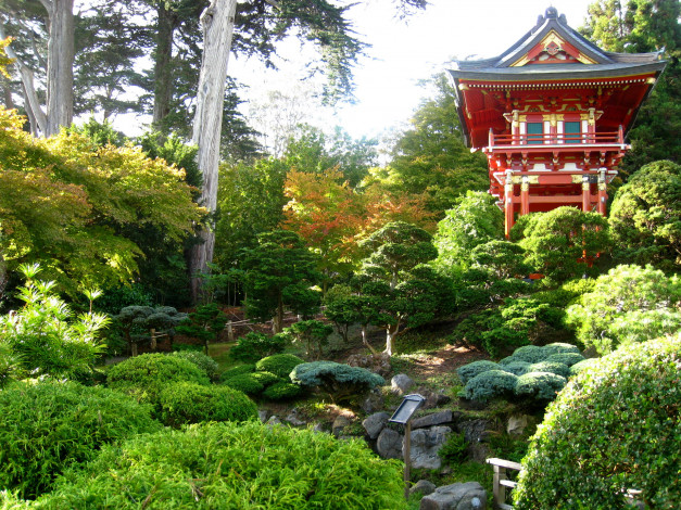 Обои картинки фото japanese, garden, природа, парк