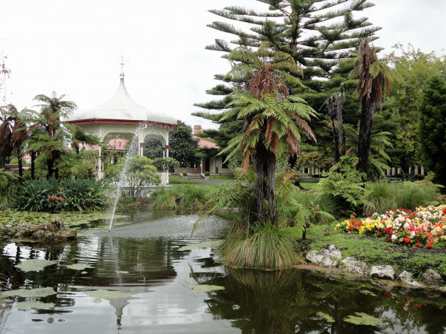 Обои картинки фото new, zealand, rotorua, gardens, природа, парк