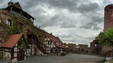 Картинка burg thann германия города здания дома развалины замок