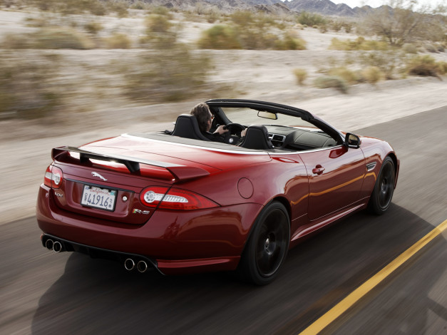 Обои картинки фото jaguar, xkr, convertible, автомобили, land, rover, ltd, великобритания