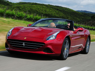 Картинка автомобили ferrari красный 2014 california t