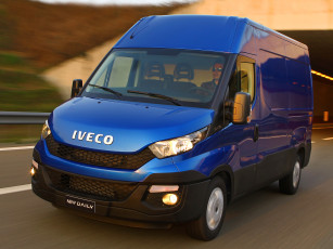 Картинка автомобили iveco 2014 van daily синий