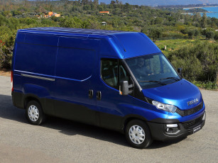 Картинка автомобили iveco синий 2014 van daily