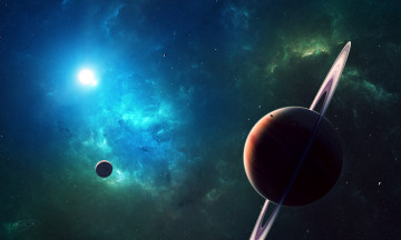 Картинка космос арт space planets star планеты