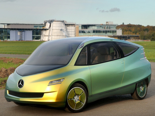 Обои картинки фото автомобили, mercedes-benz, зеленый, concept, bionic