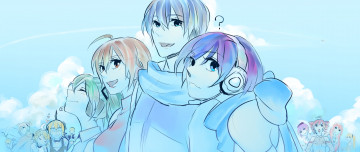 Картинка аниме vocaloid парень девочки