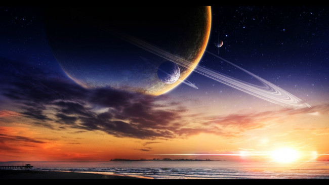 Обои картинки фото 3д графика, атмосфера, настроение , atmosphere ,  mood , планета, вселенная, галактика, поверхность