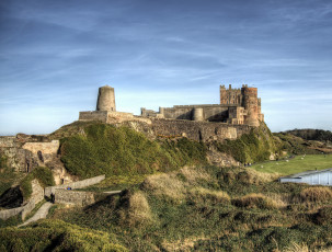 Картинка bamburgh+castle +northumberland города замки+англии замок