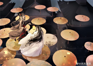 Картинка аниме mo+dao+zu+shi вэй усянь лань ванцзы фонарь зонтики