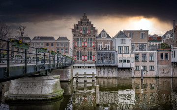 Картинка gorinchem south+holland netherlands города -+мосты south holland