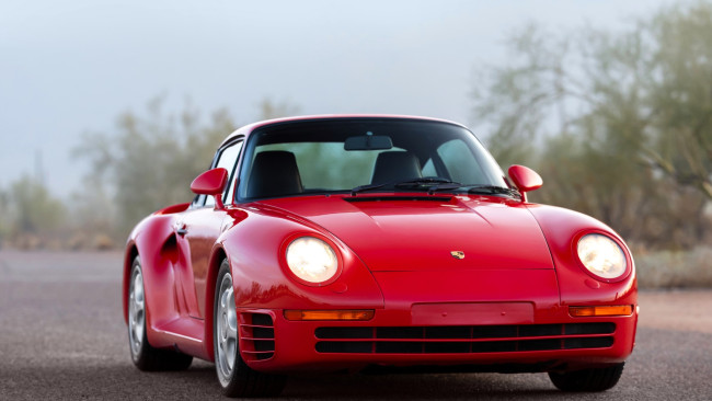 Обои картинки фото porsche 959, автомобили, porsche, красный