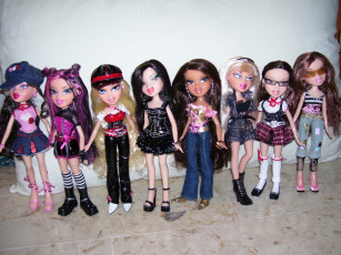 обоя разное, bratz, куклы