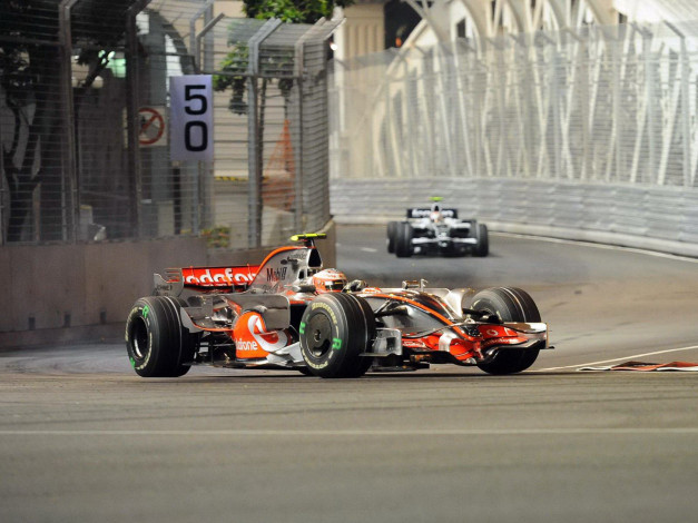 Обои картинки фото f1, singapore, 2008, спорт, формула