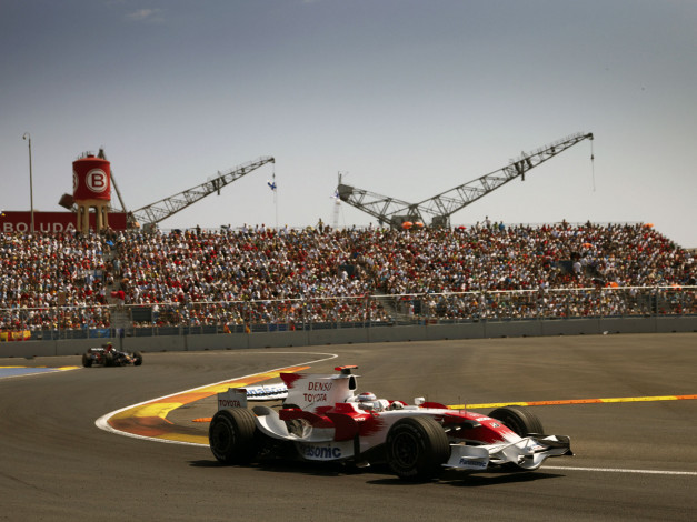 Обои картинки фото f1, valencia, 2008, спорт, формула