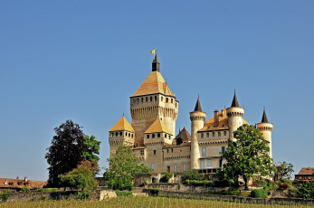 Картинка шато де вюфлен прованс франция города дворцы замки крепости башни каменный