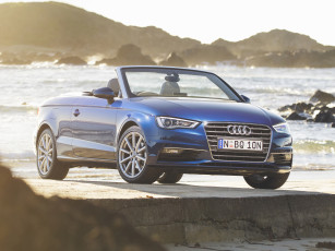 Картинка автомобили audi 2014г синий a3 cabriolet 2-0 tdi au-spec 8v