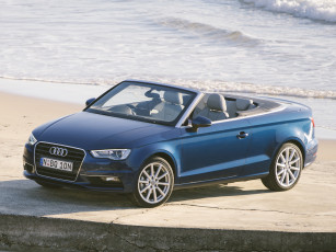 Картинка автомобили audi a3 cabriolet 2-0 tdi au-spec 8v 2014г синий