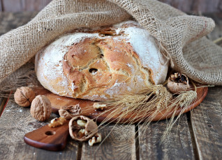 Картинка еда хлеб +выпечка орехи