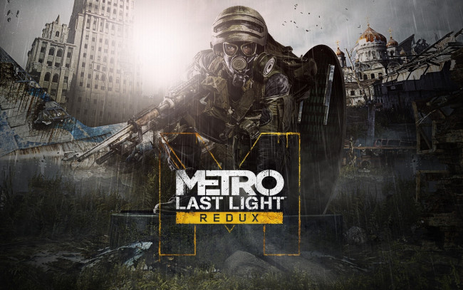 Обои картинки фото metro last light redux, видео игры, metro,  last light redux, противогаз, оружие