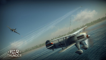 Картинка war+thunder видео+игры +world+of+planes полет самолеты
