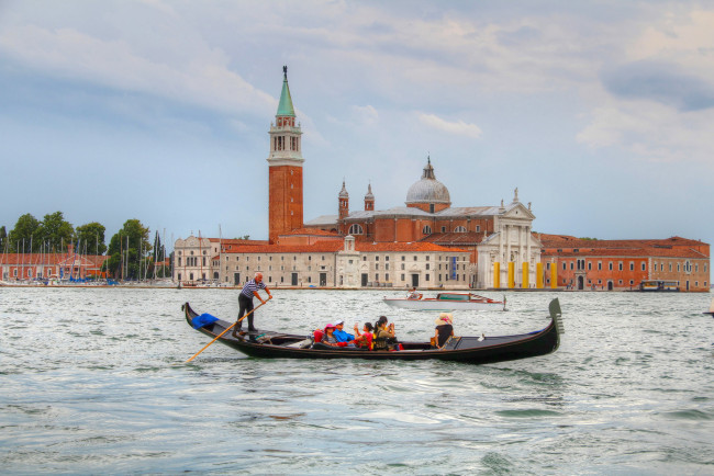 Обои картинки фото island of san giorgio,  venice, города, венеция , италия, канал