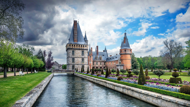 Обои картинки фото chateau de maintenon, города, замки франции, chateau, de, maintenon