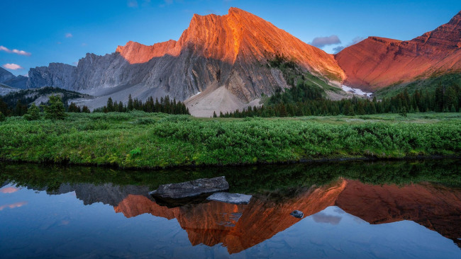 Обои картинки фото mount chester, alberta, природа, горы, mount, chester