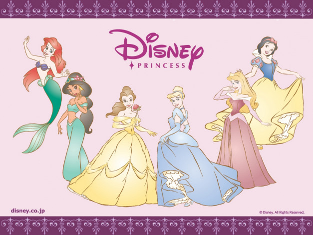 Обои картинки фото мультфильмы, disney`s, princess