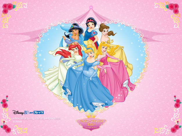 Обои картинки фото мультфильмы, disney`s, princess