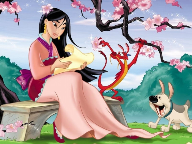 Обои картинки фото мультфильмы, mulan