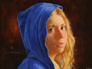 Картинка arsen kurbanov girl in blue detail рисованные арсен курбанов