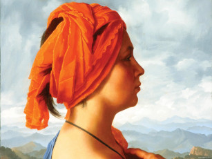 Картинка arsen kurbanov orange turban detail рисованные арсен курбанов