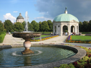 Картинка munchen hofgartentempel города фонтаны