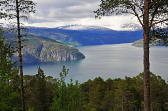 Картинка норвегия согн ог фьюране природа реки озера река каньон
