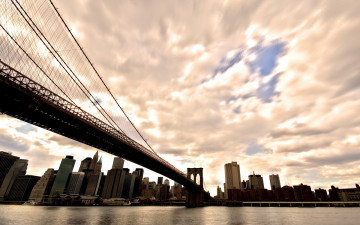 Картинка города нью йорк сша мост