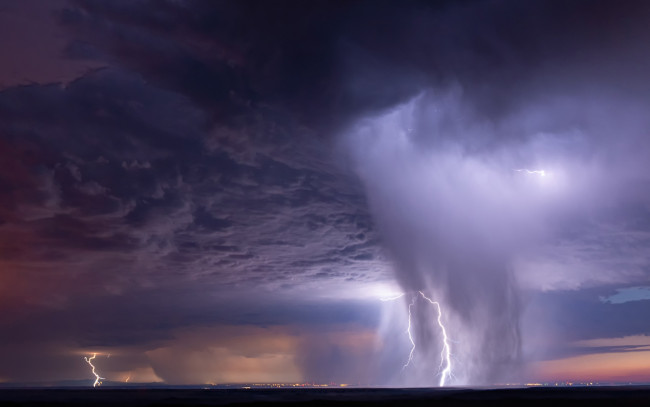 Обои картинки фото breathtaking, природа, стихия, буря, дождь, сумрак, тучи