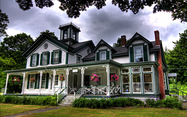 Обои картинки фото victorian, house, ashland, new, york, города, нью, йорк, сша, дом