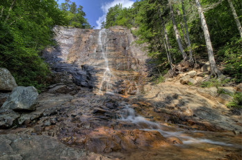 Картинка arethusa falls california природа водопады обрыв лес водопад
