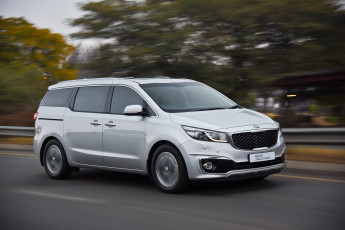 обоя автомобили, kia, sedona, za-spec, grand, светлый, 2015г