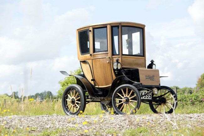 Обои картинки фото автомобили, классика, 1905г, brougham, victoria, queen, 214a, style, electric, woods