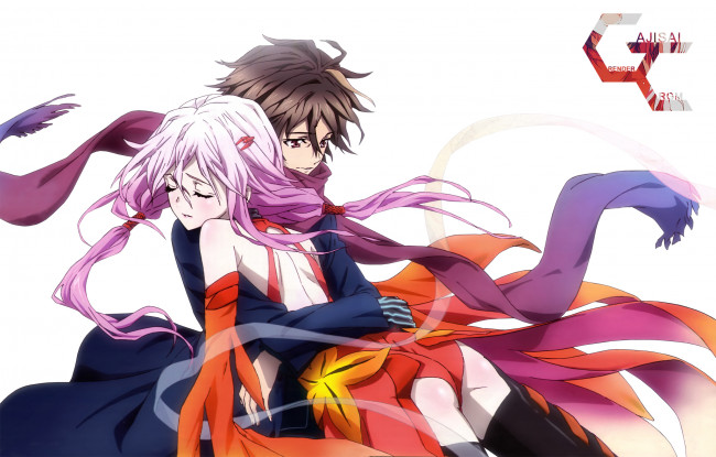 Обои картинки фото аниме, guilty crown, пара