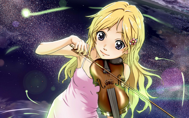 Обои картинки фото аниме, shigatsu wa kimi no uso, твоя, апрельская, ложь