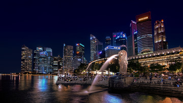 обоя города, сингапур , сингапур, простор