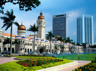Картинка sultan abdul samad building kuala lumpur malaysia города куала лумпур малайзия
