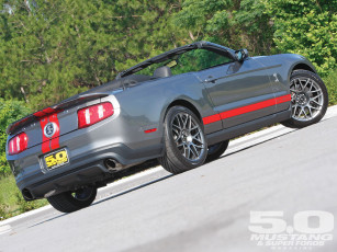 Картинка 2011 ford mustang shelby gt500 convertible автомобили