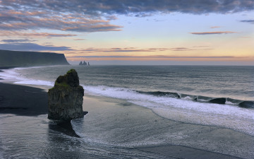Картинка природа побережье облака море скалы