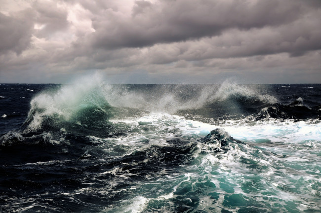 Обои картинки фото природа, моря, океаны, облака, стихия, море, шторм, волны